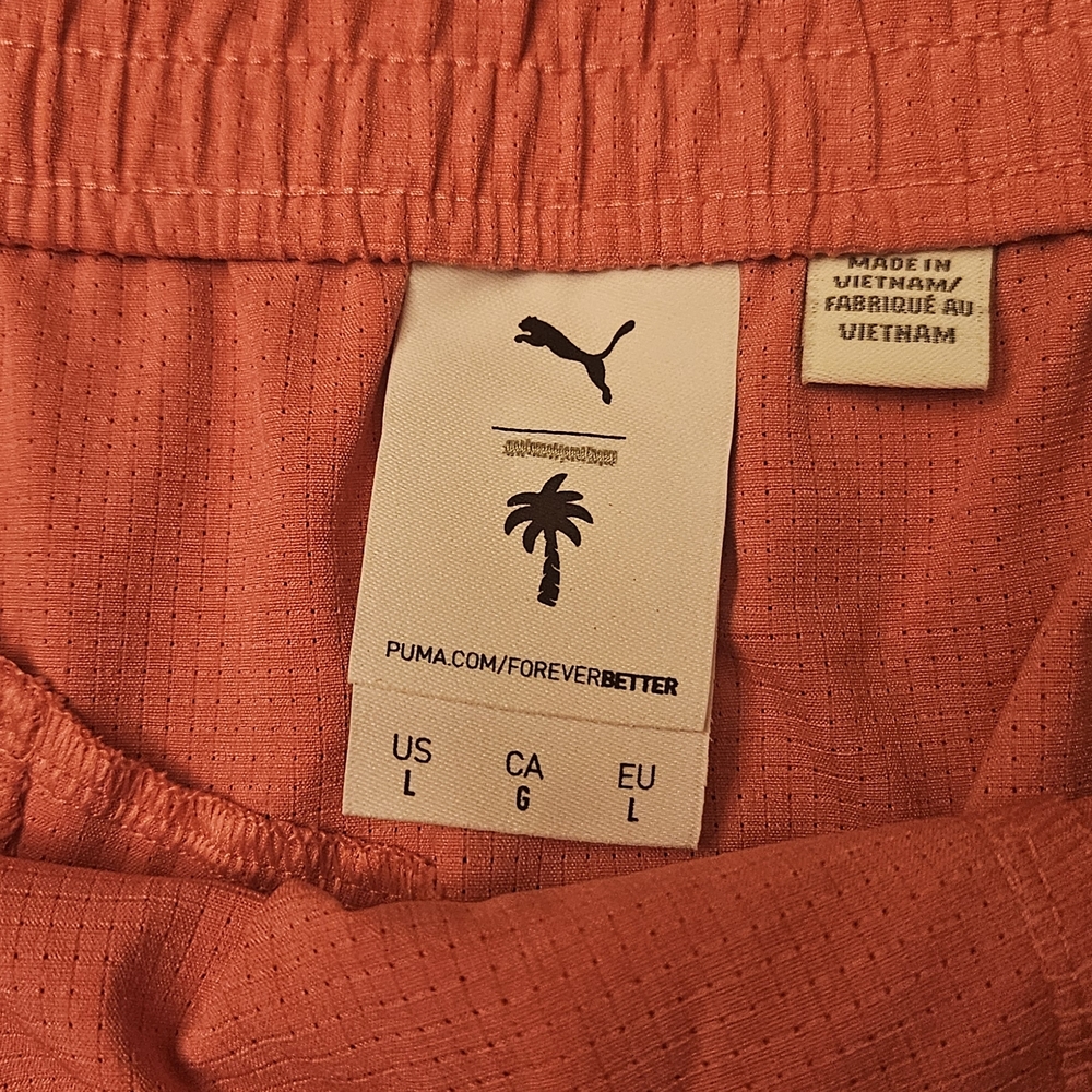 Puma X PTC Pink Athletic Men's Shorts - Picture 3 of 3